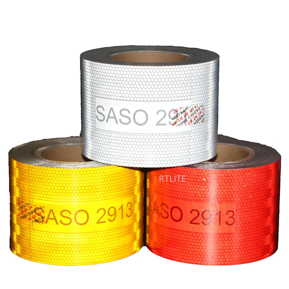 High Visibility Customized Road Marking Factory Price Waterproof Truck SASO 2913 Reflective Tape