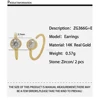 ZG366G+E  14K with Zircon