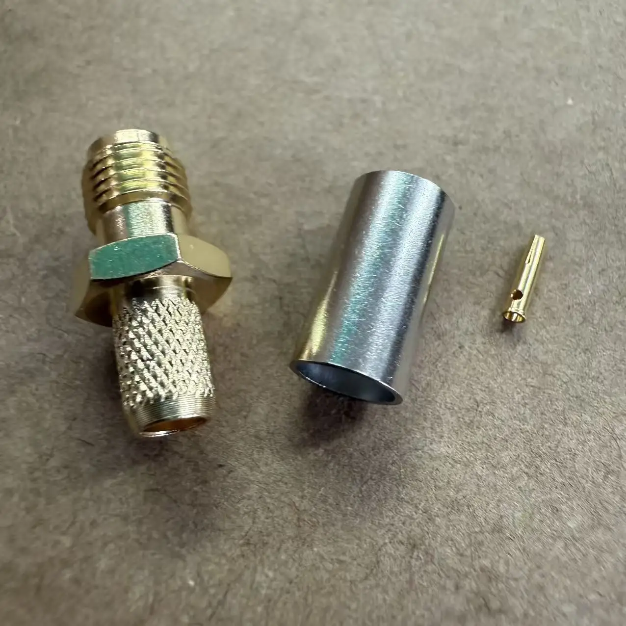 Factory All Copper SMA-C-K3 RF Connector Female SMA Connector Crimp RG58 RG142