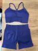 Galaxy blue bra and shorts set (dark navy)