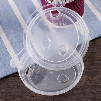 Wholesale Disposable Plastic Lid for Milk Tea Cold Drink Juice Ice Coffee Cup Lid