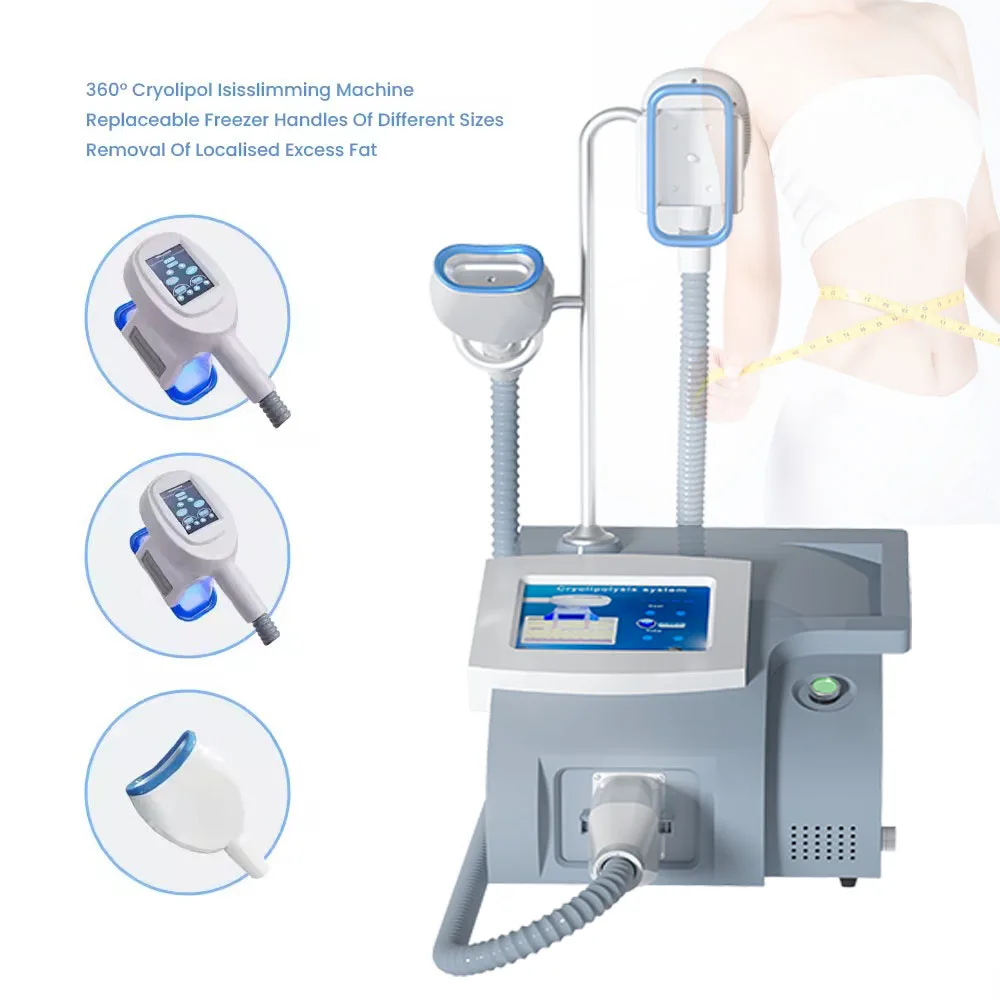 <p data-pm-slice="1 3 []">The Portable Cryo Fat Freezing Machine is designed for professional aesthetic businesses offering targeted body-contouring treatments. Supplied with three interchangeable cryolipolysis applicators, it supports treatment planning for different body areas, from the abdomen and waist to the buttocks, legs, arms and double chin.</p> With three applicator sizes in one compact system, practitioners can select an appropriate handle according to the treatment area and individual client assessment. This versatile configuration makes the machine a practical option for beauty salons, Med Spas and body-contouring studios looking to expand their non-invasive aesthetic service offerings. <strong>Included Applicators:</strong> <ul data-spread="false"> <li>Big Cryo Handle: 17 × 10 cm — abdomen and waist</li> <li>Medium Cryo Handle: 14 × 5.5 cm — buttocks and legs</li> <li>Small Cryo Handle: 8 × 4 cm — double chin and arms</li> </ul> Portable Cryo Fat Freezing Machine with 3 Handles for Professional Body Contouring