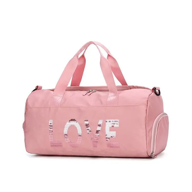 Black / Red / Pink High Quality Waterproof Nylon Sports Fitness Duffle Bag  at Best Price in Quanzhou