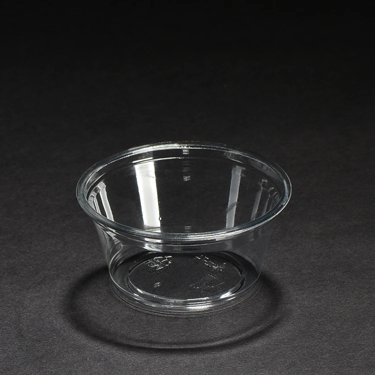 Прозрачный Полипропиленовый Контейнер для супа с индивидуальным принтом 3 25 унции 74 мм одноразовые стеклянные пластиковые чашки