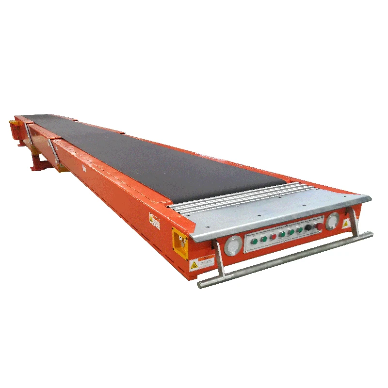 Logistics Truck Loading and Unloading Belt Conveyor With Hydraulic ...