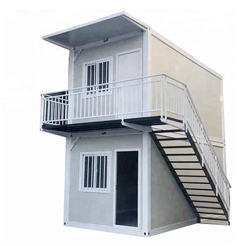low cost 2 stories portable container house prefabricated homes