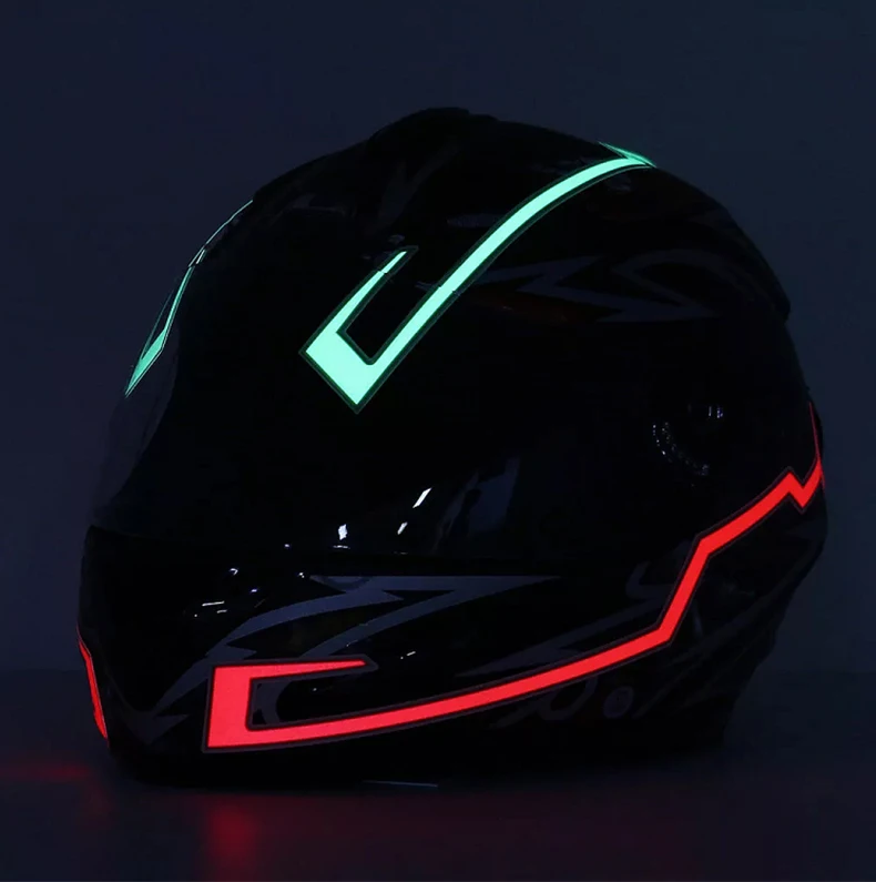 Factory Supplier Customized Helmet Light Strip Glowing Led Strip Flashing Lighting Helmet El Light Strips for Helmets