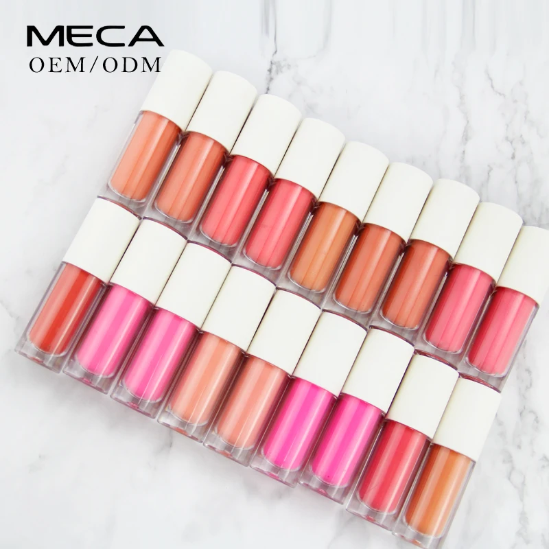 Изготовленные на заказ водоустойчивые Блестящий Прозрачный жидкие румяна метка частного назначения Румяна; Жидкая мини-трубка с 18 видов цветов optitons