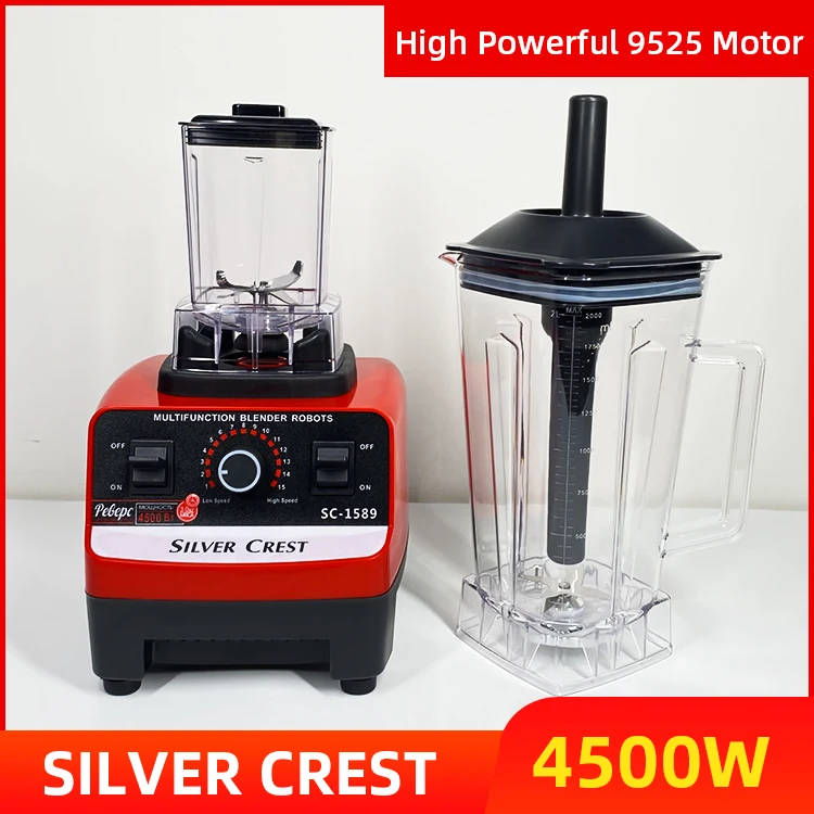 2 in 1 silver crest blender with 2 cups 4500w