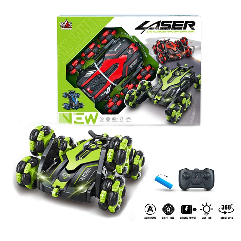 Sheewey Auto Telecomandata, 2,4 Ghz a Doppia Faccia 360° Ruotabile RC Auto, con Il Riconoscimento dei Gesti Orologio RC, può Essere Programmato Automaticamente con un Pulsante per la Dimostrazione Sheewey Auto Telecomandata, 2,4 Ghz a Doppia Faccia 360° Ruotabile RC Auto, con Il Riconoscimento dei Gesti Orologio RC, può Essere Programmato Automaticamente con un Pulsante per la Dimostrazione