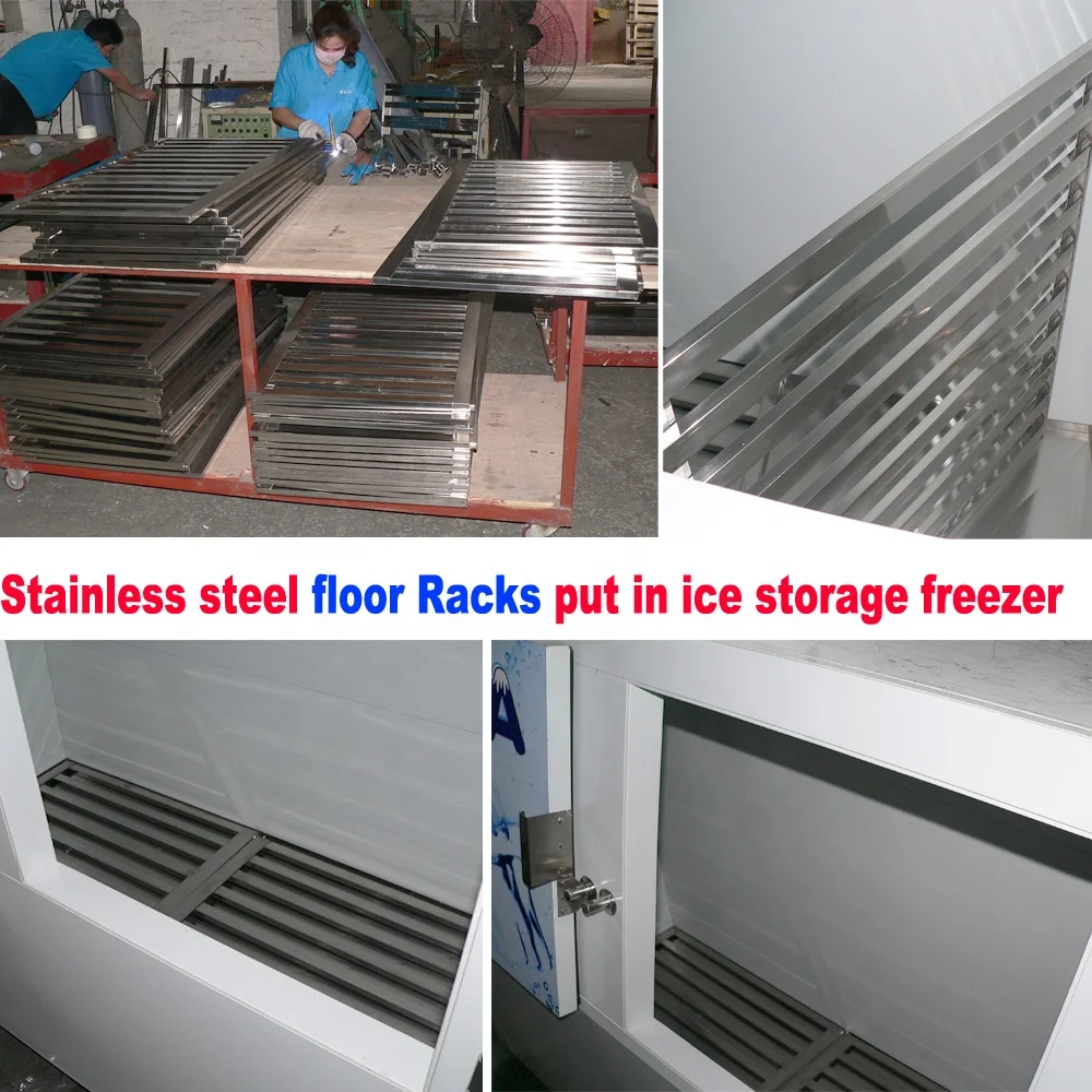 Fan Cooling 2 Glass Doors Display Ice Merchandisers Indoor Ice Cooling Bin Refrigerator Ice Bag Storage Freezer