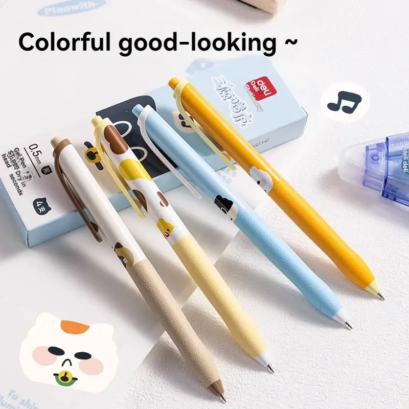 Miaolu Cute Student Quick Dry Pink Blue White Ink Gel Pen For School Study Writing_voghion.com
