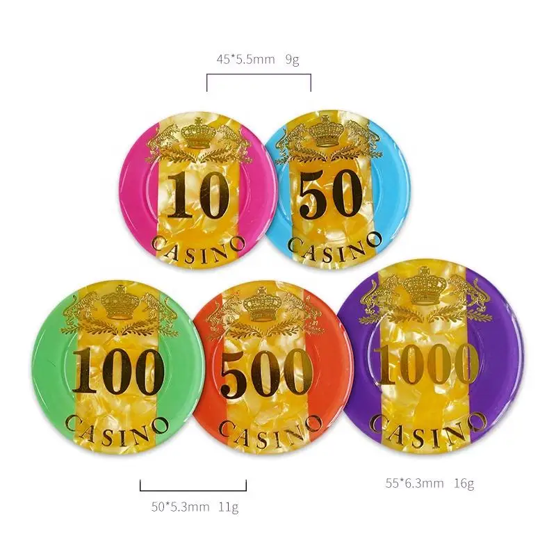 Lot de 25 jetons de Poker en céramique, professionnel, Casino, 10 g, 39 mm