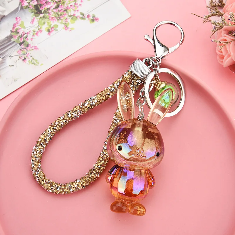 Porte-clés Pendentif Mignon Fille Avec Lunettes Écharpe Chapeau - Décoration Sac École