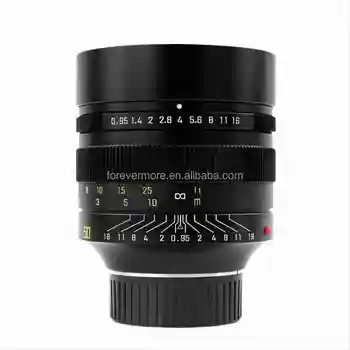 50mmF0.95M MF lens with manual aperture adjustment for full-frame cameras  enabling shooting in low-light conditions