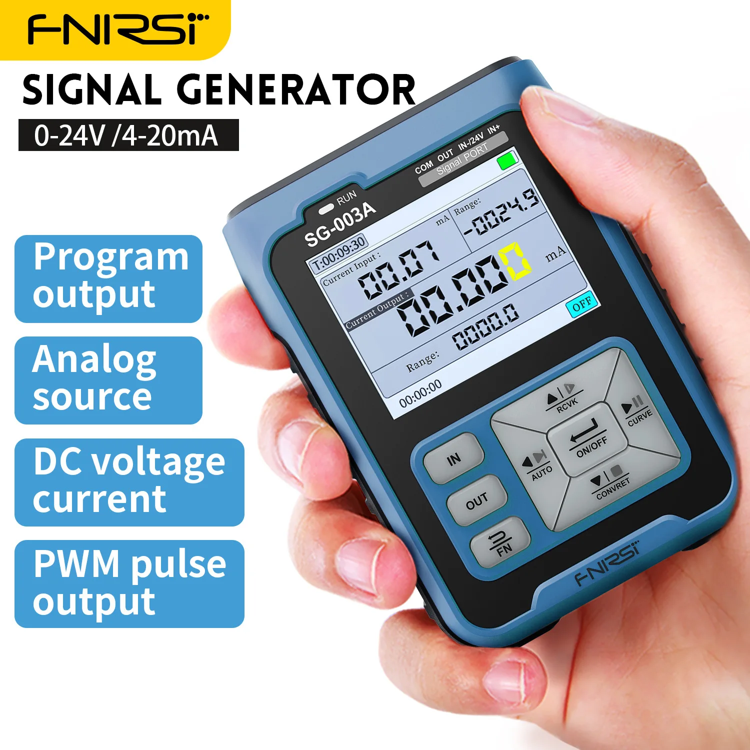Adjustable Analog Current Voltage Generator 4~20mA/0~24V Signal