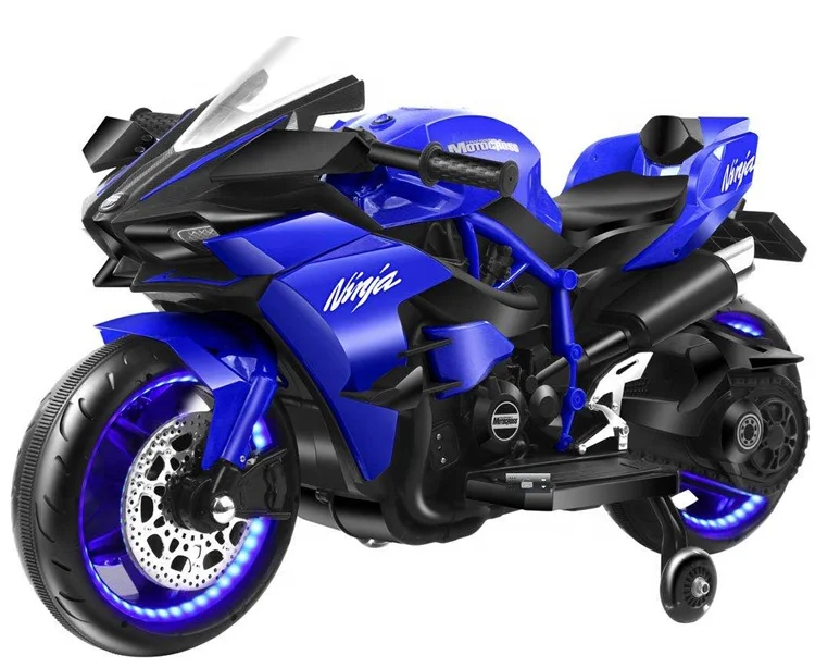 CE Certificated pink Color Double Drive Kids Electric Motorcycle