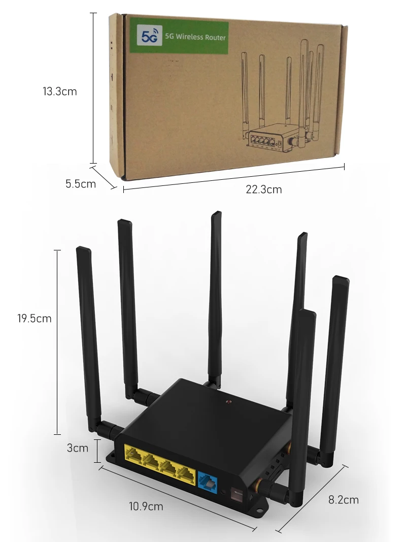 Dual Sim 4g & 5g Wi-fi Router With Sim Card Slot
