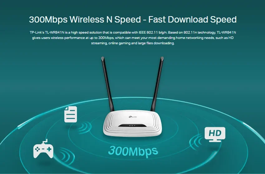 Wifi Router Dual Band Gigabyte Original Tplink Wr841n Network Repeater