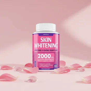emily bright skin whitening glutathione 2000mg Private Label Glutathione Skin Whitening Capsules Acai Berry Extract Vitamin E Brightening Supplements for African Skin