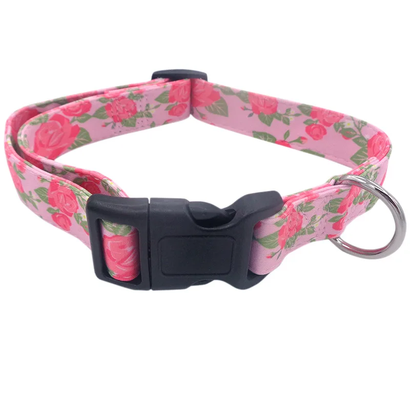 Free Design Eco-friendly Soft Polyester Custom Printed Dog Collar Wholesale
