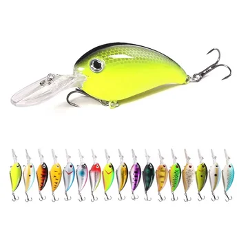 Hot Sale 10cm 14g Artificial Hard Plastic Crank Baits Deep Diving Wobbler Crankbait Fishing Lures with Long Tongue Board – Hard Lure – view 3