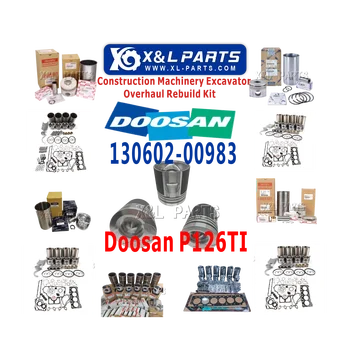 Construction Machinery X&L Parts for Doosan P126TI Generator Diesel Engine 130602-00983 13060200983 Piston For Doosan Generator