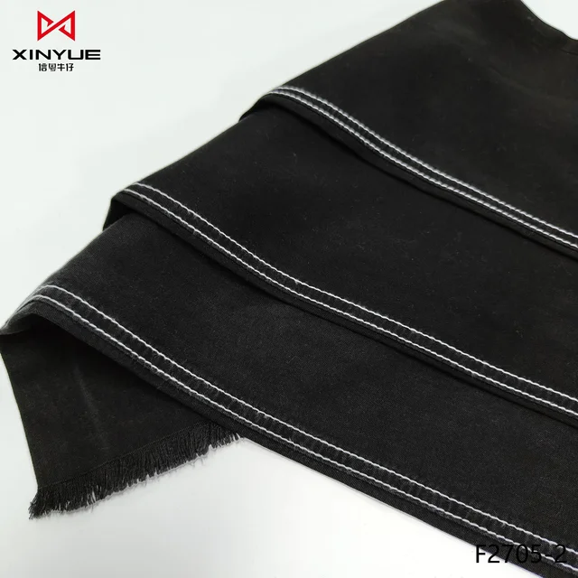 Wholesale Denim Jeans Light Weight Fabric Fabric High Quality Spandex for Women Tricot Plain Lightweight Knitted YARN DYED 21*21