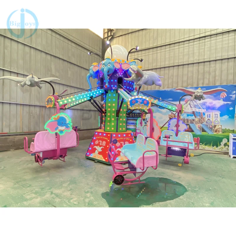 Fun Children Flying Elephant Magic Car Rotary Rides Attraction Amusement Park Rides Hot Selling