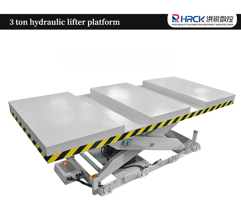 Hongrui Custom Heavy Duty Goods Lift Platform, 3Ton Stationary Lift Table Platform Scissors Lift Table details