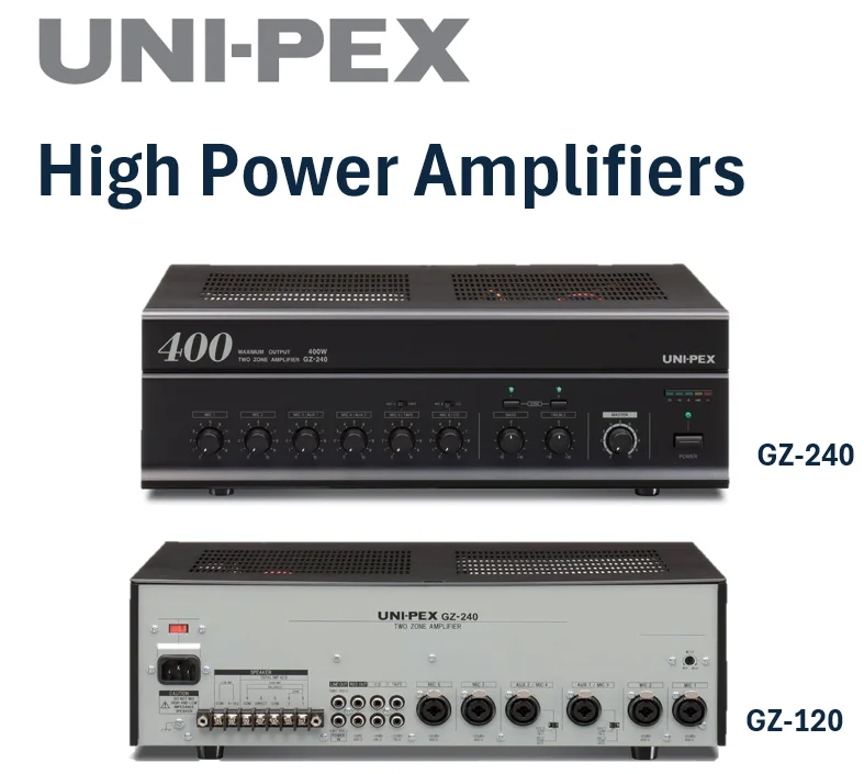 Uni-pex High Power Active Professional Amplifier GZ-120/GZ-240