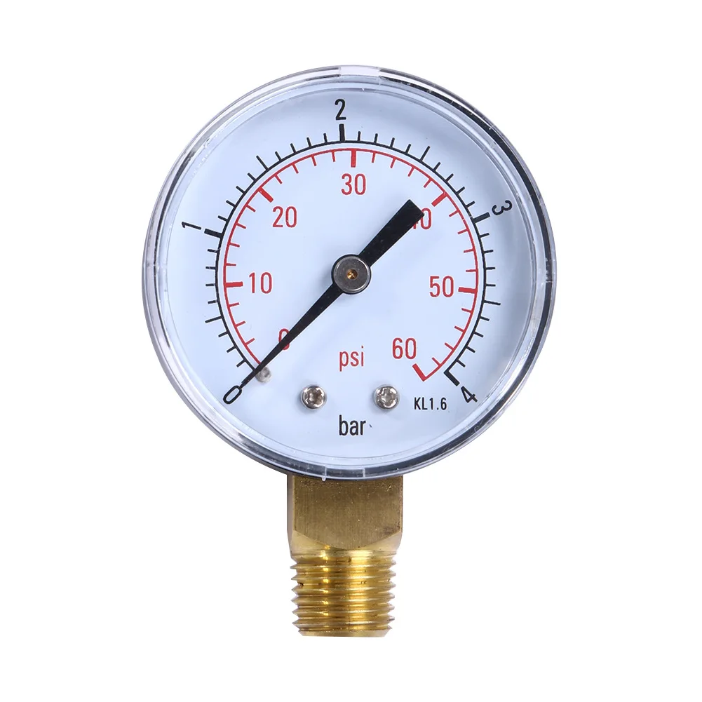 Manometro presión manómetro aire metros metal visualización de impresión agua aceite de inventario 