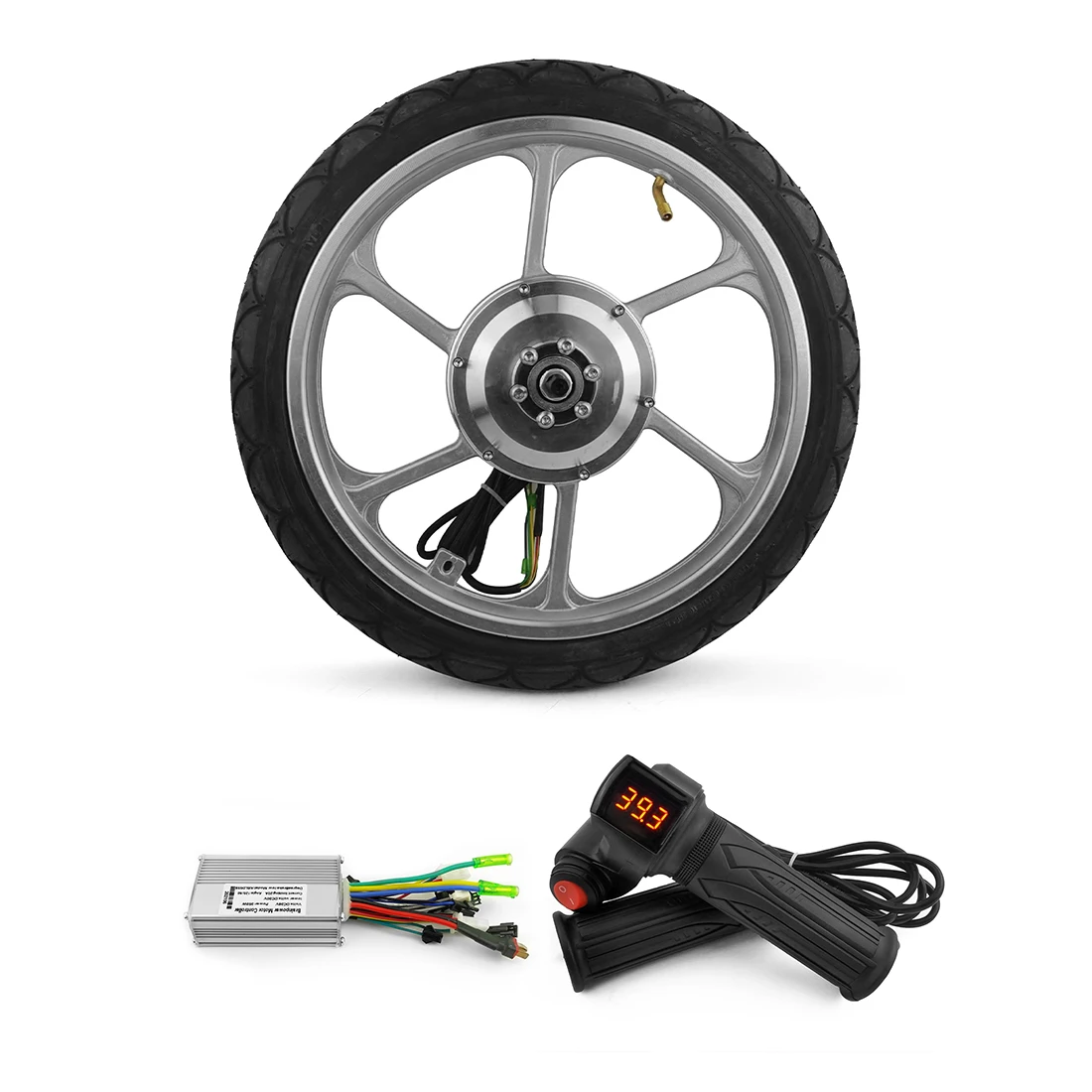 High Torque DIY 16 Inch Wheels 350w 24v 36v Electric Bike Kit 350 Watt Hub  Motor Fat Tire Bike