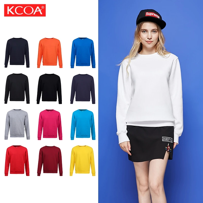 Hot Selling Cotton Crew Neck Plain Custom Logo High Quality Embroidered Printed Unisex Sweatshirts