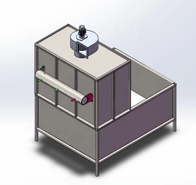 Customized Fluidized Bed Powder Coating Paint Dipping Tank Booth