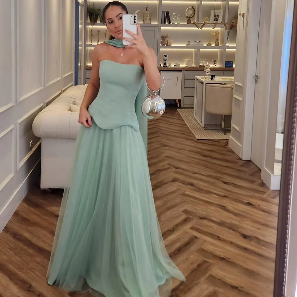 prom dark green dress Dark Green Rhinestones Velvet Trumpet Prom Dress main image 1