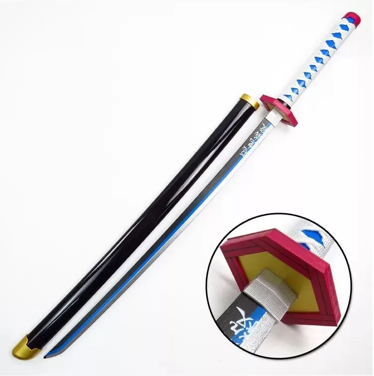 104 Cm Katana Swords Demon Slayer Eco Abs Bamboo Wooden Samurai Sword ...