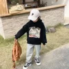 Car-lined black hoodie