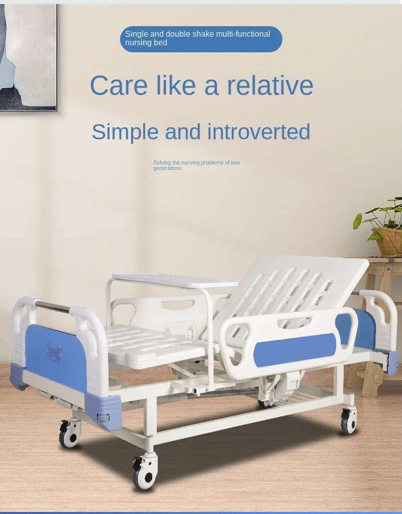 Cheap Price Manual Hospital Bed,Adjustable Medical Bed Hospital
