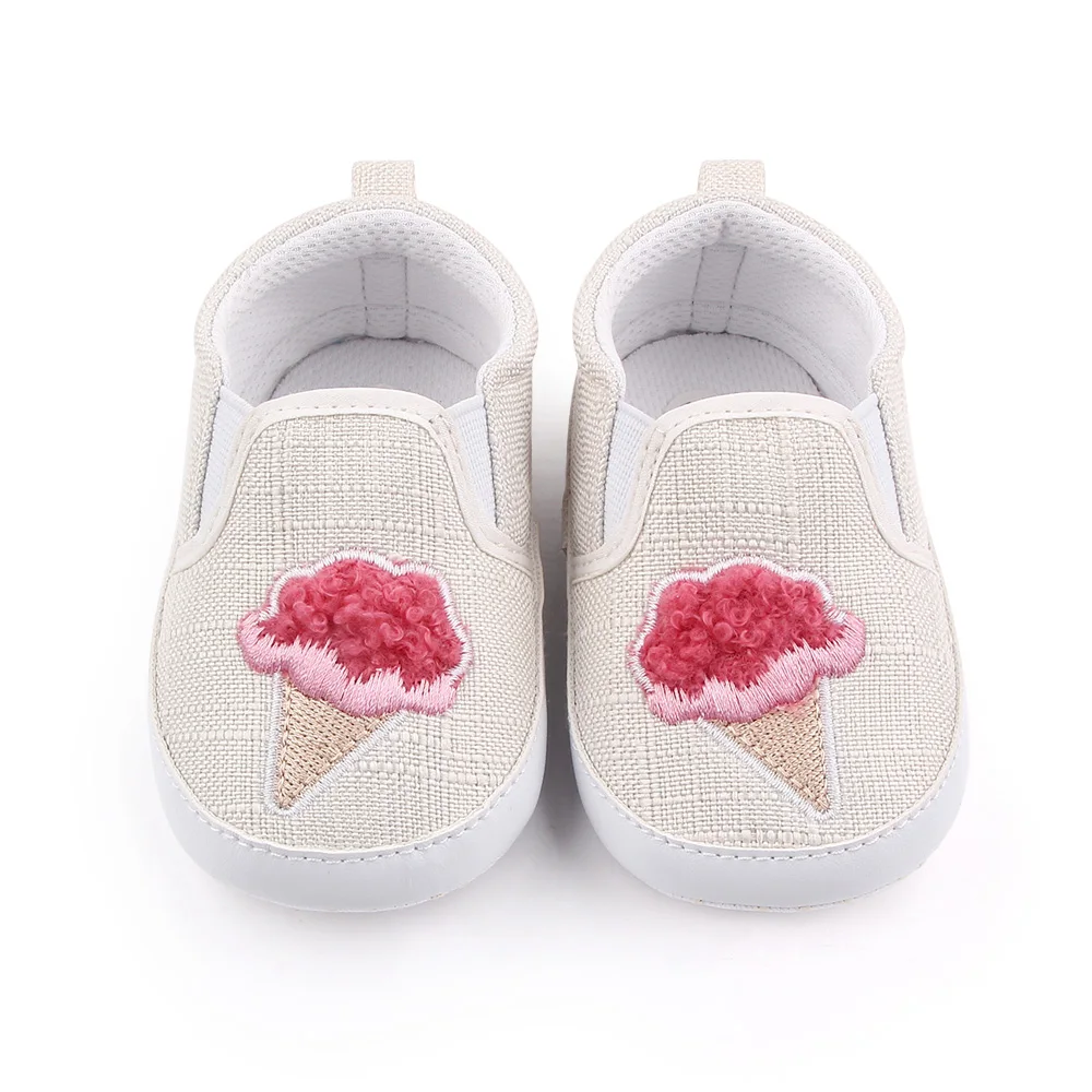 New Baby Shoes Solid Cute Ice Cream Breathable Casual Newborn Baby Toddler Shoes factory