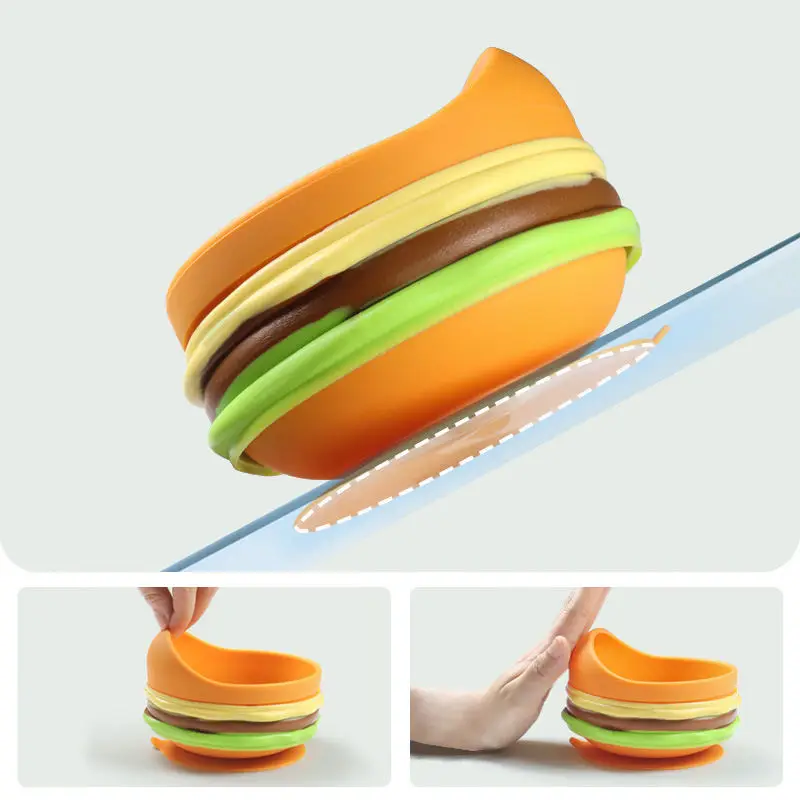 Baby Dinnerware Feeding Set Dish Set Toddler Pizza Plate Hamburg Bowl Cup Spoon Fork Bib Tableware Set