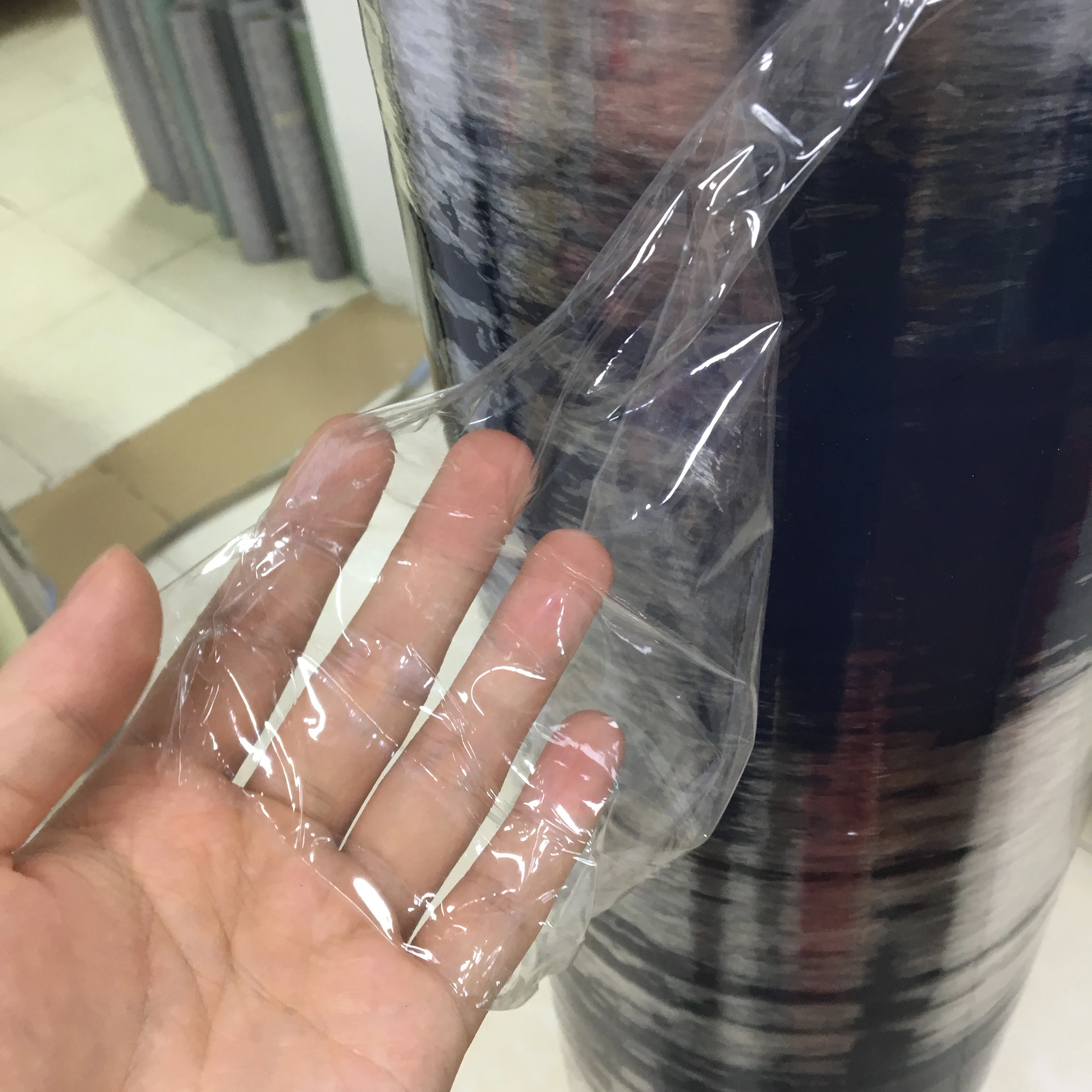 China Super Clear Soft PVC Sheet Transparent Plastic Roll Crystal