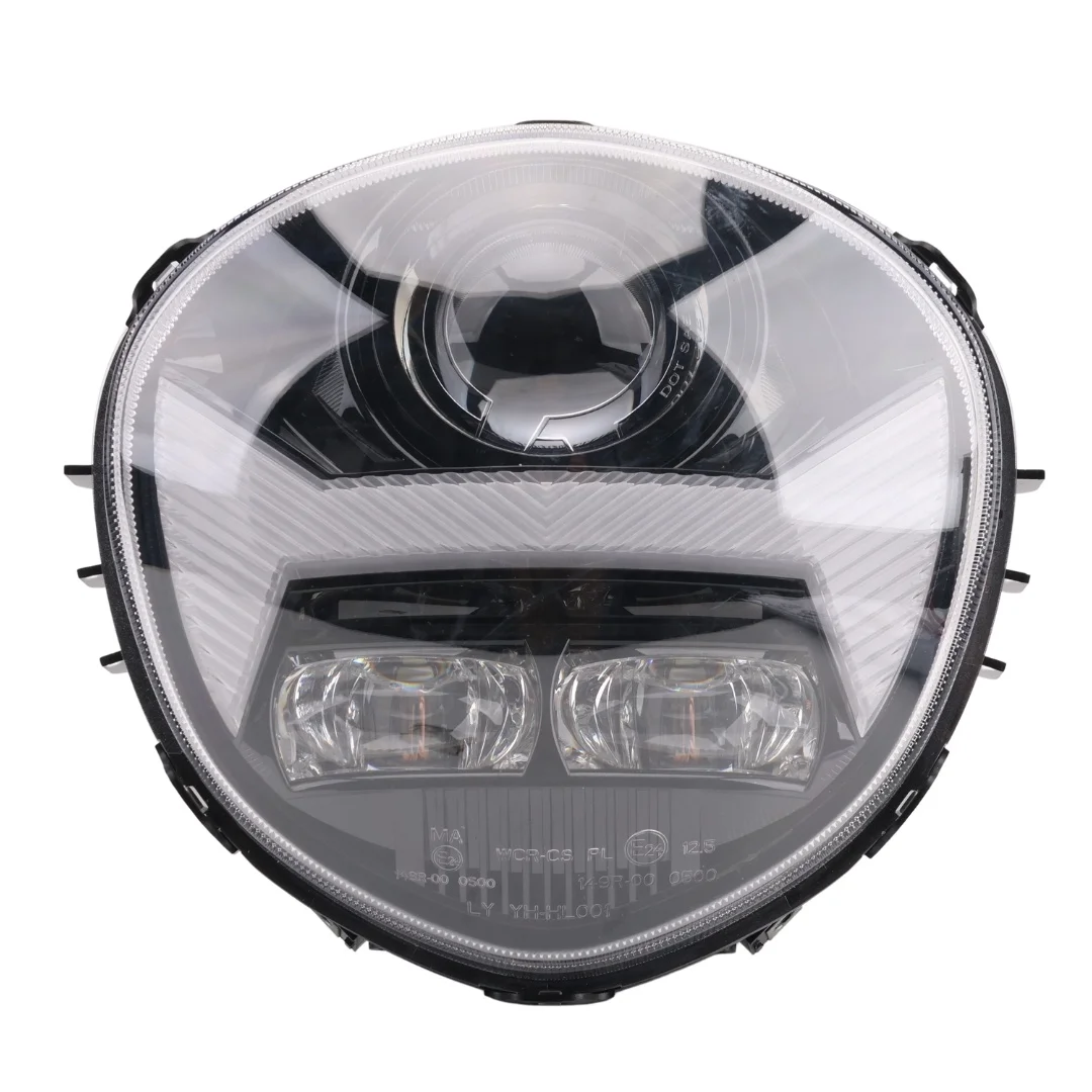 TIYPEOR E-mark Assembly Headlight High Low Beam Motorcycle Led Headlight for 2017 Yamaha V Star 1300 XVS13CTHL Tourer Headlamp