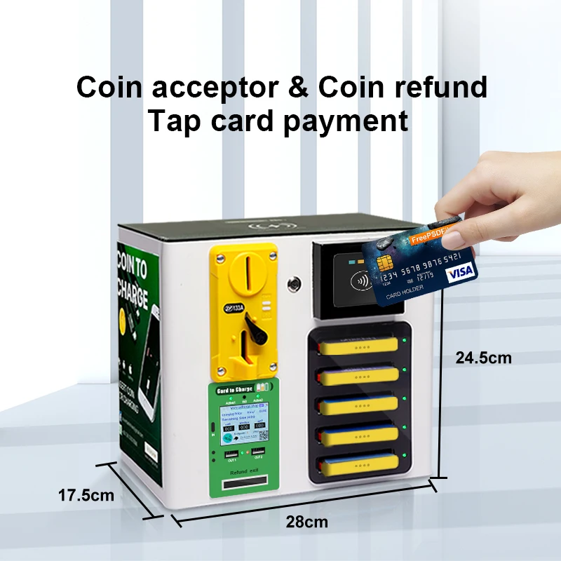 Coin Operated Cell Phone Charging Station Coin Operated Sharing Power