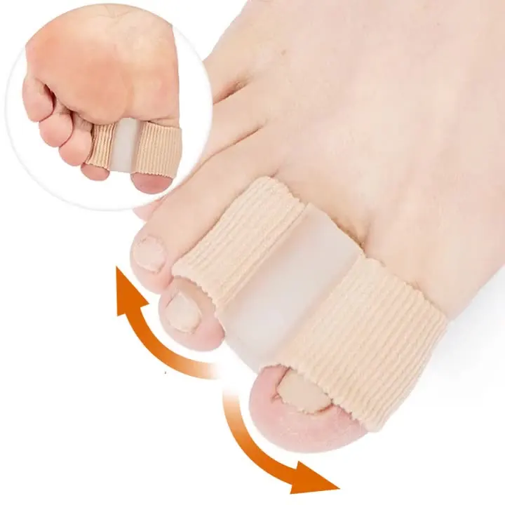 Silicone Big Toe Separator Spacer Comfortable Gel Toe Spreader in Foot Shape for Toes Separador De Dedos En Forma De Pie