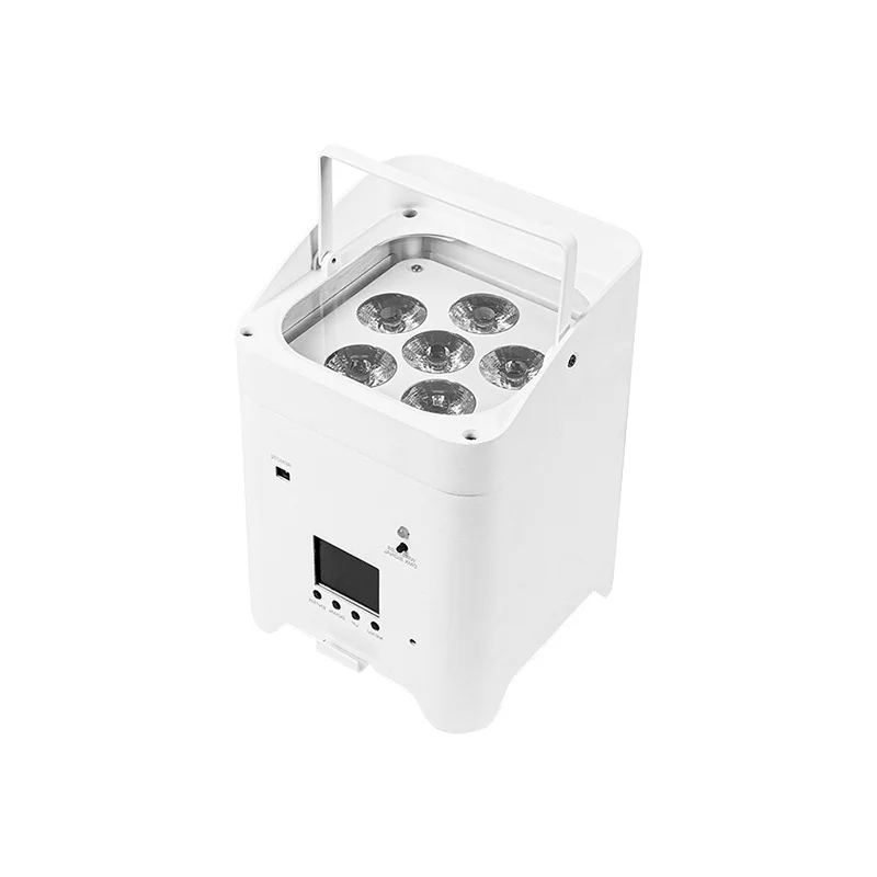 CE Certificatum 6X18W 6IN1 LED PAR Lumen Batteria Motus Alluminis Fasce cum Albido Calido RGBWA Emissione DMX512 Lucerna Scenica pro DJs