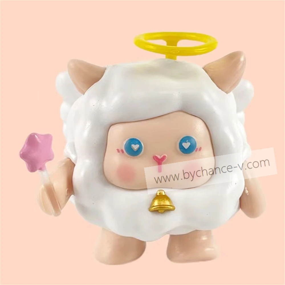 Cosplay Baby Lamb Designer Toy Adorable Sheep in Different Costume Plastic Figure Animal Theme Blind Box Toy