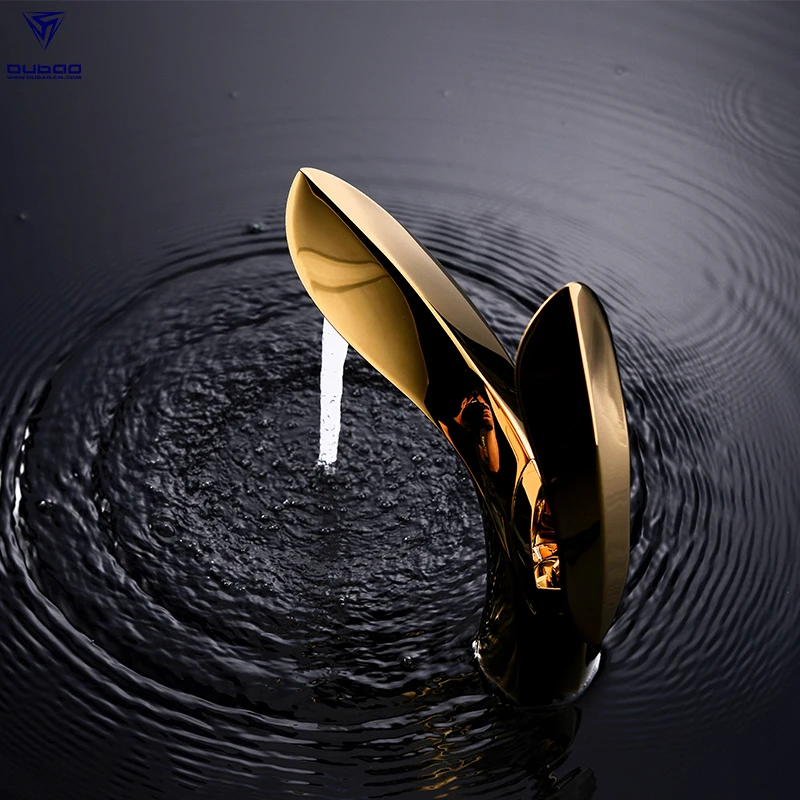 Роскошный латунный золотистый смеситель для ванной комнаты, смесители для раковины из Китая