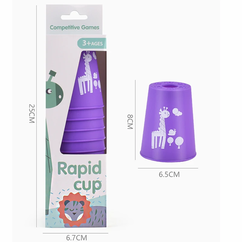 Quick Cups Speed Cup Game Flying Racing Cup Training Fast Reaction Sports Training Game Antistress Toy for Children