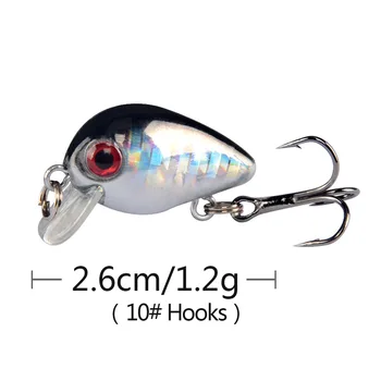 Internal Laser Minnow Lure, Bionic Hard Bait Fishing Hook, 2.6cm/2.1g, Suitable for Tilapia – Minnow – view 5